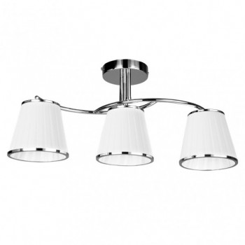 Distribuidor - Lâmpadas Diversas | Lâmpadas Clássicas | LAMPARA LANTANAS 3XE27 CROMO PANT.BLANCA 24X56X15,5 CM Ref: 151753020